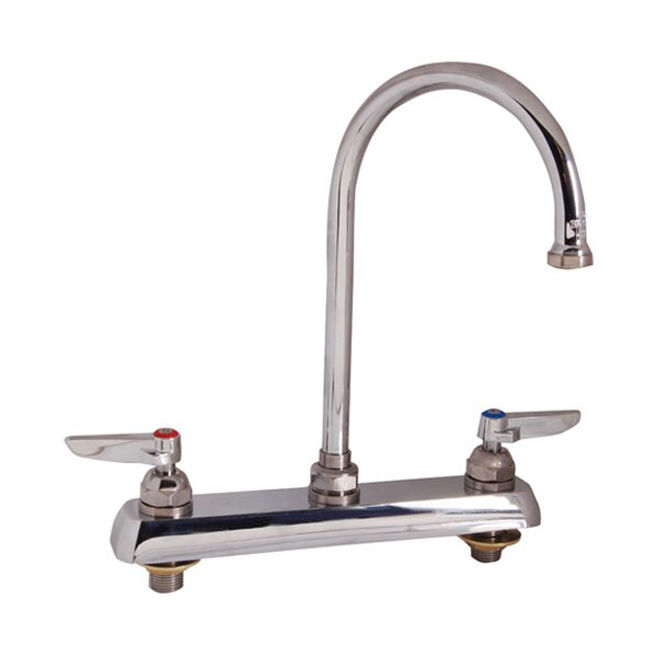 T&S Brass Faucet, 8"Deck , Gsnk, Leadfree B-1142 - main